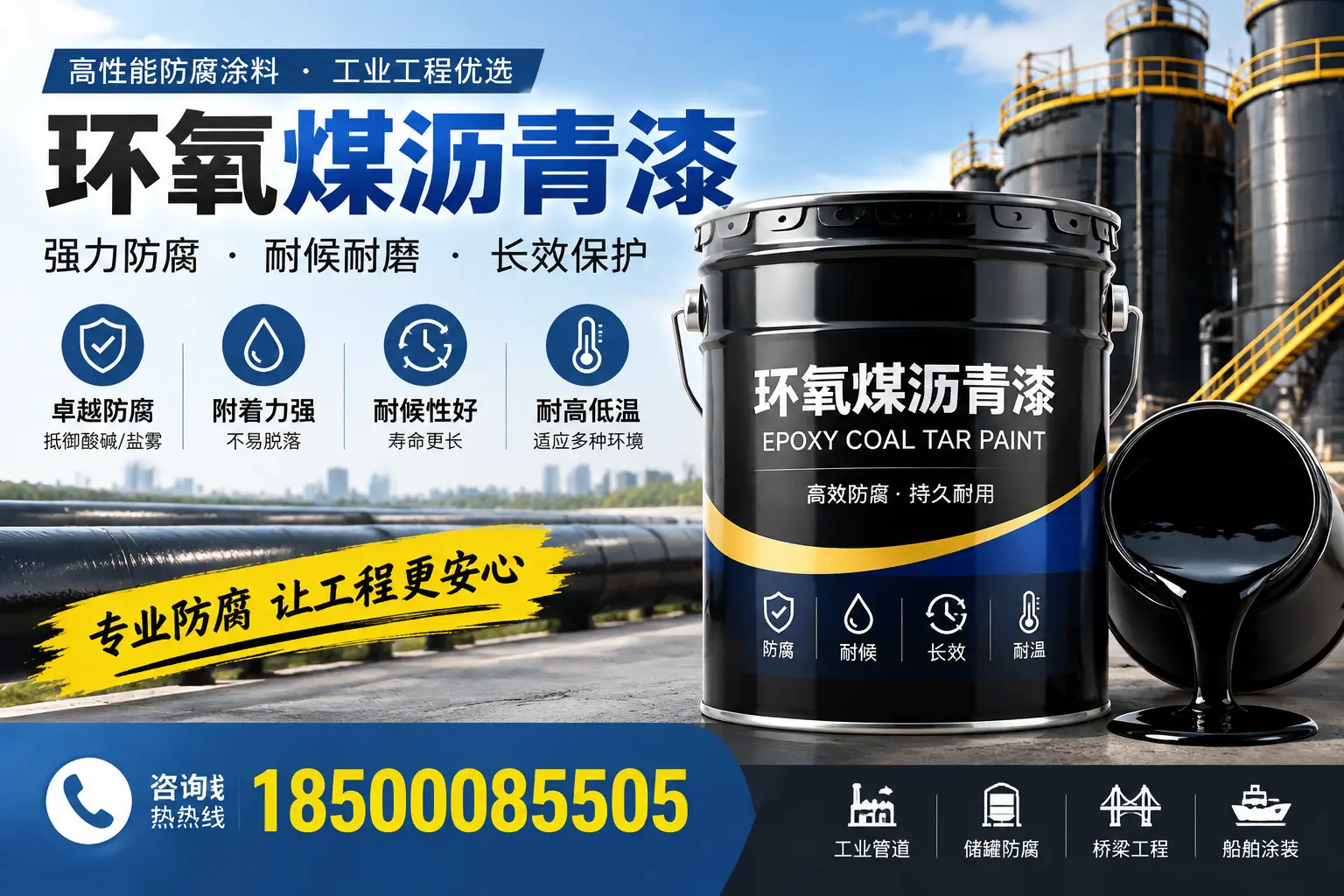 环氧煤沥青漆的施工方法与注意事项,确保在张家口顺利完成